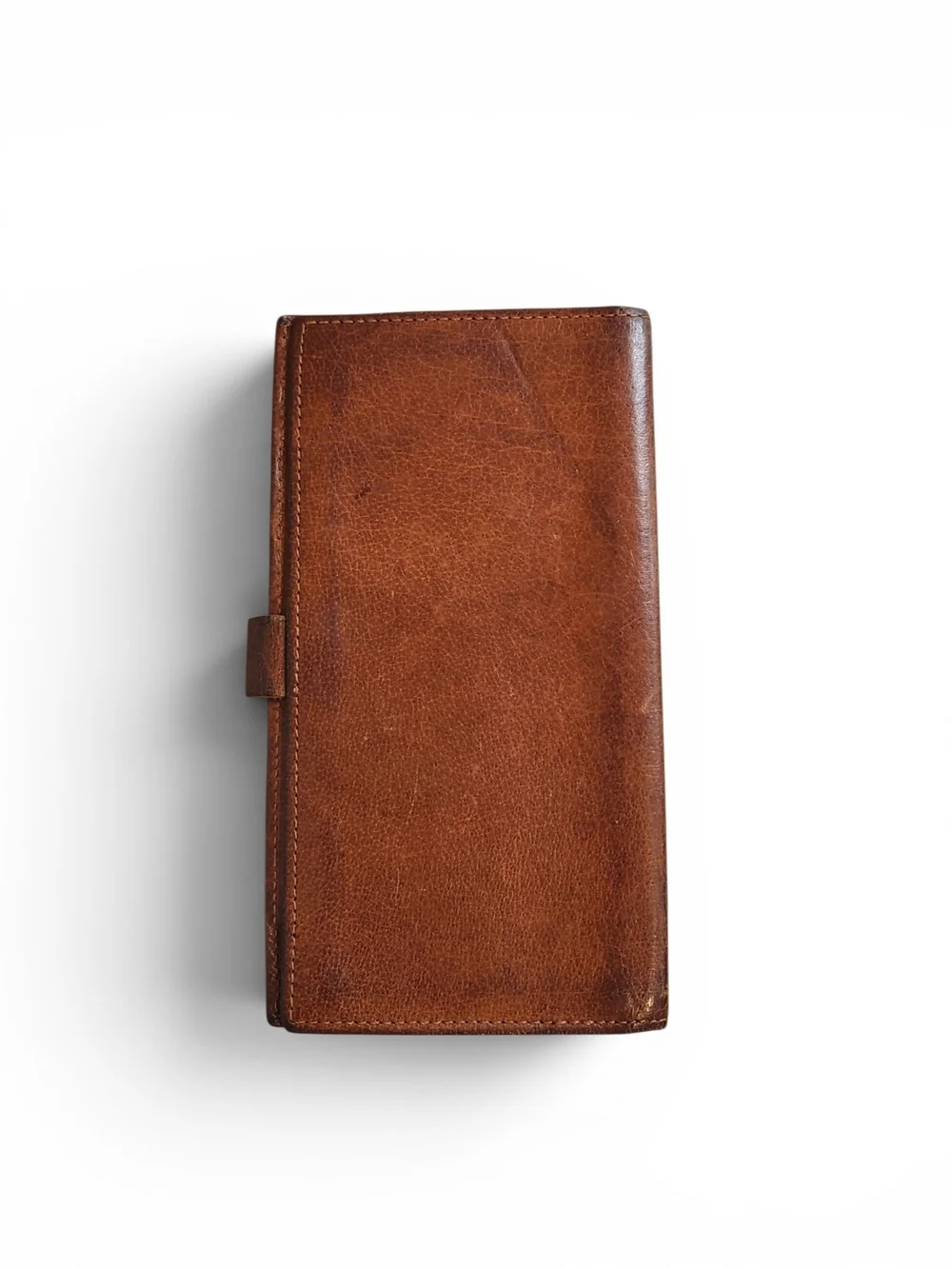 Vintage Coach Brown Leather Long Wallet Checkbook Notebook